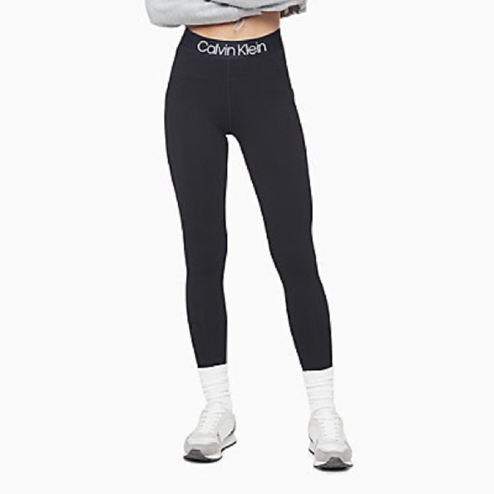 NWT! Calvin Klein Performance Logo High Waist Side Pocket Leggings
